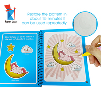 Livre magique livres de coloriage à l'eau dessin dessins animés livres avec Doodle stylo peinture conseil cadeau pour enfants jouets d'éducation précoce