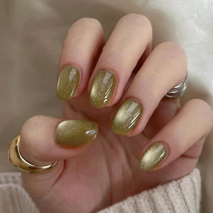 24 pièces/ensemble minimaliste moyen forme d'amande <span class=keywords><strong>dégradé</strong></span> rose <span class=keywords><strong>blanc</strong></span> presse sur les ongles ongles artificiels <span class=keywords><strong>faux</strong></span> ongles - Product Image 5