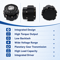 Moteur de joint robotique à engrenages planétaires BLDC 24V 48V 16Nm 100RPM avec encodeur et driver intégrés, actionneur compact, fournisseur OEM sur mesure
