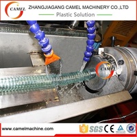 Machine de fabrication de tuyaux flexibles renforcés à ressort en fil d'acier en spirale PVC/ligne de production de tuyaux en PVC Helix
