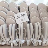 Vente en gros de tongs de mariage blanches personnalisées pour invités, tongs de danse avec strass, tongs de mariage