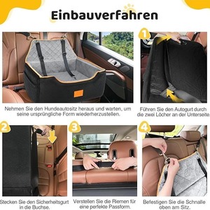 Hondenbed & zitkussen van stevige stof, slaapcomfort voor middelgrote honden, all-season huisdierveiligheidszitje - Product Image 3