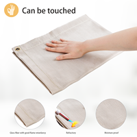 Tapis de protection portable pour foyer extérieur, couverture ignifuge en fibre de verre résistante à la chaleur pour patio et camping, protection de l'herbe et du gazon