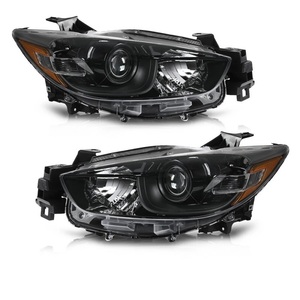 Faro delantero de carcasa negra versión de EE. UU., faro halógeno para <span class=keywords><strong>Mazda</strong></span> 2013-2016 - Product Image 1