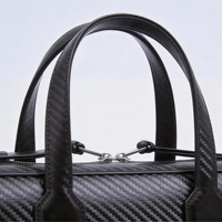 Sacoche d'affaires exécutive pour ordinateur portable, en fibre de carbone et cuir premium, style sport 2026, imperméable