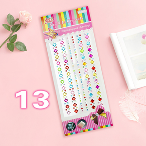 Красивые блестящие самоклеящиеся наклейки со стразами - Product Image 5