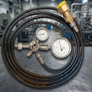 MECHFIELD SF6 <b>Gas</b> Filling Kit with Pressure Gauges and <b>Hose</b> Assembly 50Hz for Circuit Breaker Maintenance - Product Image 2