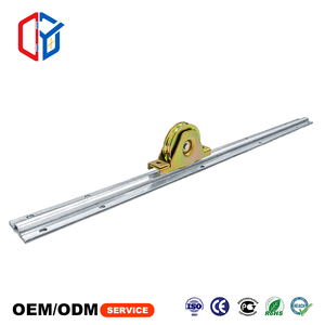 <span class=keywords><strong>Kit</strong></span> de <span class=keywords><strong>rail</strong></span> de porte coulissante en acier moderne R10 de haute qualité, marque Open Brand, avec quincaillerie robuste pour entrepôt, roue inférieure 3mm - Product Image 1
