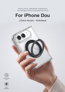 เคสโทรศัพท์อะคริลิคแบบพับได้ หมุนได้ 360 องศา ป้องกันการตก ใส ทันสมัย สำหรับโทรศัพท์พับได้ 18 แบบ - Product Image 3