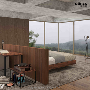 NORYA - Estructura de Cama de Madera Maciza de Diseño Moderno para el Hogar, Muebles de Dormitorio Estilo Hotel, Diseño NCH1801, Aspecto Contemporáneo con Estilo - Product Image 2