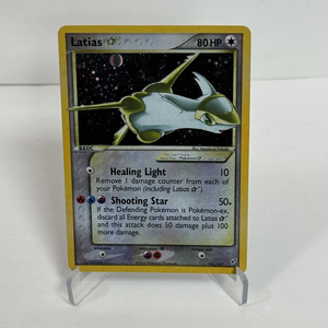 Carte Pokémon <span class=keywords><strong>Latias</strong></span> Star Holo Rare Vintage 2005 80HP DIY TCG Accessoires d'Artisanat Vente en Gros Cadeaux en Vrac Décoration de Collection - Product Image 1