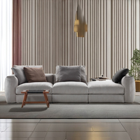 Grands ensembles de canapés modulables en tissu Dernier modèle de luxe moderne de style italien Meubles de canapé de salon