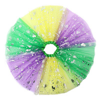 Jupe tutu superposée à paillettes pour femmes, jupe tutu élastique pour adultes, pour le Mardi Gras, le carnaval, les spectacles, les costumes de fête