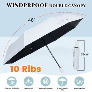 Parapluie de golf promotionnel personnalisé en gros, coupe-vent automatique avec logo imprimé, diamètre ouvert 120 cm, protection soleil et pluie - Product Image 4