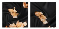 WI-A08-98362 Großhandel Schrumpf feste schwarze Farbe Chiffon Polyester Perle Chiffon gedruckt Vintage-Stil Stoffe für Kleidung