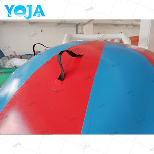 YOJA Dôme Gonflable Rocker Bouncer 8,2 pieds de diamètre, Flotteur UFO d'été en PVC de 0,7 mm d'épaisseur, Certifié CE, <span class=keywords><strong>Jeu</strong></span> aquatique Spinner/Saturn - Product Image 2