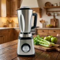 Mixeur Électrique Commercial Robuste 1,5 L en Acier Inoxydable pour Broyer la Glace, Multifonctionnel pour la Cuisine