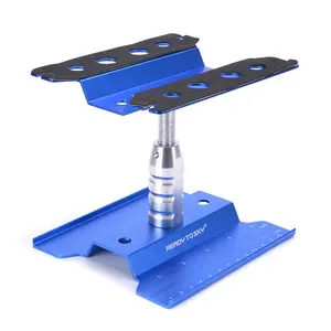 Metalen Aluminium Rc Auto Workstation Verhooging Werk Stand Reparatie 360 Graden Rotatie Voor 1/8 1/10 1/12 1/16 Auto Model SCX10