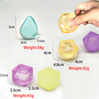 Balle anti-stress en maltose en forme de goutte d'eau, jouet souple, bloc de glace, cube de diamant, balle de décompression en maltose