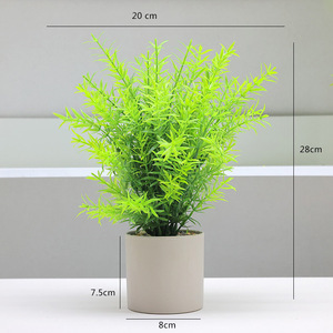 Vente en gros de plantes vertes en pot artificielles, plantes en pot décoratives en plastique d'intérieur et d'extérieur, bonsaï au <span class=keywords><strong>romarin</strong></span> - Product Image 4