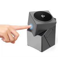 Support de chargeur sans fil magnétique 3-en-1 à charge rapide 15W pour téléphones, écouteurs, montres connectées, PC, en aluminium avec bouton tactile intégré, pour la maison
