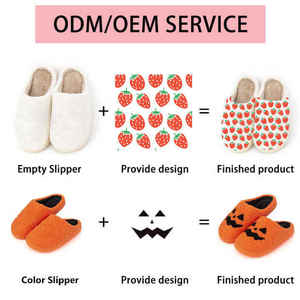 Pantoufles pour hommes et femmes Halloween Fantôme Citrouille Peluche Drôle Hiver Couples Intérieur Maison Flush Chaud Zapatillas Pantufas Pantoufles - Product Image 2