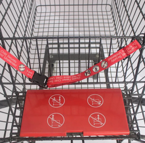 Carrito de compras de empuje manual de tienda con cesta de alambre Carrito de compras móvil conveniente - Product Image 1