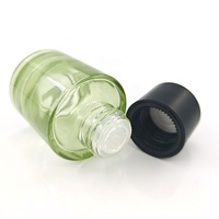 Ensemble d'emballages cosmétiques pour soins de la peau, flacons et pots en verre épais avec bouchon à vis et impression sérigraphique pour crème de soin de la peau