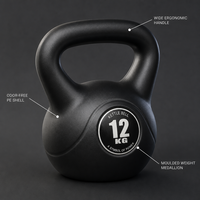 Ensemble de poids Kettlebell en vinyle avec plateau pour l'entraînement croisé, entraînement MMA, exercice à domicile, entraînement de Fitness