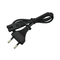 Câble d'alimentation CA à 2 broches pour PS2, PS3 Slim (prise UE) et console Sony Playstation 4, alimentation pour Xbox (UE)