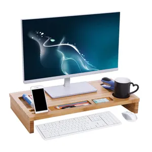 添加到compasreshare电脑显示器支架/立管竹笔记本电脑支架和书桌整理机