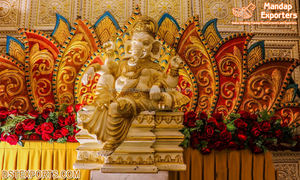 Estatua de boda de Lord Radha Krishna FRP, decoración de vestíbulo de boda india, estatuas de entrada y vestíbulo de boda hindú de Radha Krishna Australia - Product Image 3