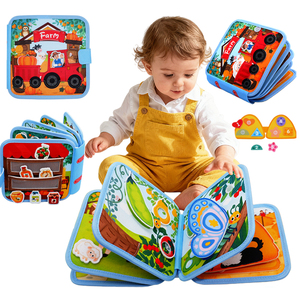 2026 New Early Educational Activity Books Montessori <strong>Farm</strong> <strong>Animal</strong> Busy Book &amp; Board Toddler Airplane Travel Toys - Product Image 1