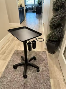 <span class=keywords><strong>2</strong></span> 컵과 1 개의 금속 루프 롤링 유틸리티 바퀴에 살롱 트레이 높이 조절 문신 트레이 - Product Image 5