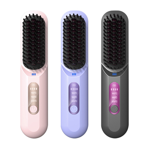 Brosse lissante sans fil de bonne qualité, lisseur électrique pour cheveux, peigne sans fil pour usage domestique - Product Image 2
