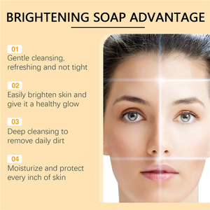 Etiqueta privada Cúrcuma Lavado DE CARA Kojic Jabón Set Cúrcuma Espuma Limpiador facial con cepillo para toda la piel - Product Image 6