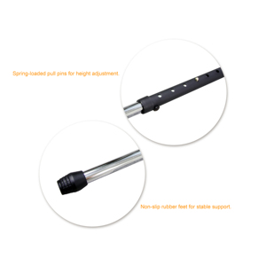 K-708B Anti-Slip Rubber Feet Height & Width Adjustable Folding Piano Keyboard <b>Stand</b> - Product Image 4