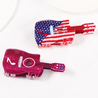 Pince à cheveux requin haut de gamme pour femme, série Independence Day, avec logo personnalisé, accessoire pour chignon arrière de la tête