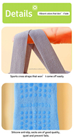 Chaussettes basses en tricot pour femmes, invisibles, antidérapantes, avec logo personnalisé, en coton, compression, pour barre, trampoline, pilates, yoga