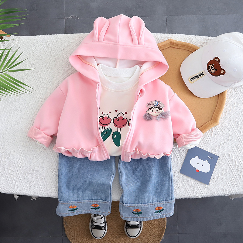 Conjunto rosa 3 piezas foto 1