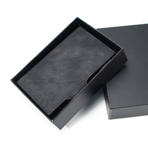 RFID Pop up Aluminum <b>Metal</b> Cards Holder <b>Wallet</b> PU Leather Credit Card Holder Men's Leather <b>Wallet</b> With Money Clip - Product Image 5