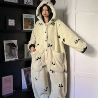Pyjama pour femmes, combinaison mignonne en forme de panda, costume de cosplay pour adultes, prêt à porter en extérieur, vêtements de fête, cadeau de vacances IM127-W