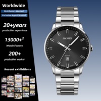 Montre-bracelet SKMEI 1878 minimaliste pour hommes d'affaires, affichage de la date, montre à quartz, approvisionnement en gros pour cadeaux d'entreprise et revendeurs