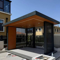 Pergola motorisée intelligente en aluminium, système de toit à lamelles imperméable pour jardin, patio, terrasse