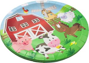 Vente chaude Pack d'assiettes en papier de style moderne de 9 pouces avec thème CMJN 9 pour les décorations de fête et les vacances d'anniversaire - Product Image 2