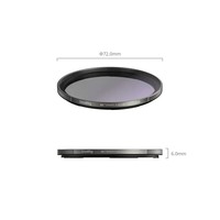 Filtre VND 67 mm TrueColor SmallRig 6896 pour la photographie sur smartphone, ND2-ND32, 1-5 Stops, filtre à densité neutre variable