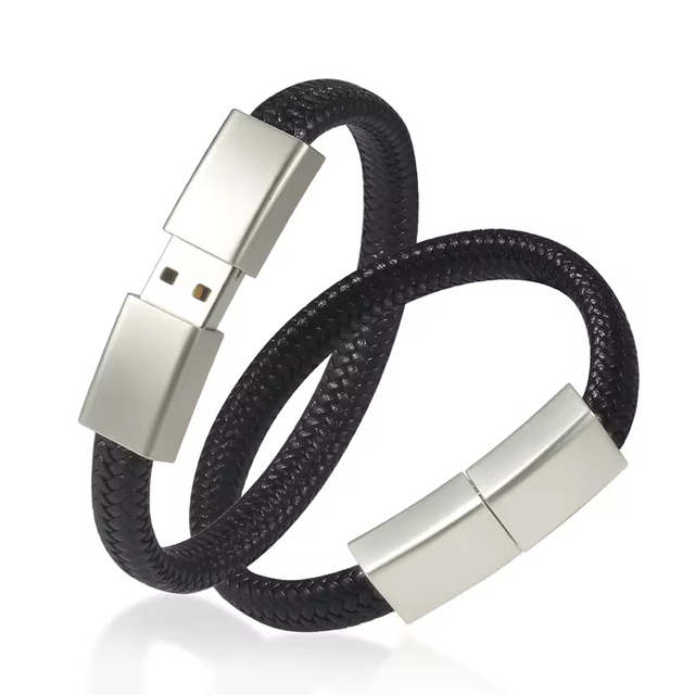 Promotion Custom Logo Usb Flash Drive Bracelet Leather Pendrive Wristband Usb Storage Flash Drive