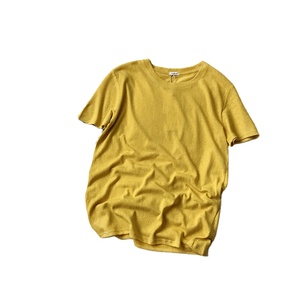 Organic Cotton/<strong>Bamboo</strong> Woven Breathable O-Neck Short Sleeve Casual <strong>T-Shirt</strong> Men Eco-Friendly Unisex Blank Regular Fit Wholesale - Product Image 3