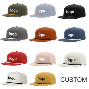 عرض رائع سادة 5 ألواح سوداء مخصصة Richardson قبعات فارغة لسائقي الشاحنات حبل سناب باك قبعة مصمم قبعة - Product Image 2