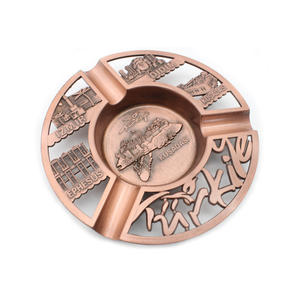 Cenicero de Cobre Metálico 3D Grabado con Diseño de Turquía, Izmir, Didim, Kusadasi, Efezus, para Cigarrillos, Souvenir de Turquía, Económico - Product Image 1